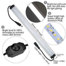 Litever rotary dimmer in use enabling stepless brightness control.