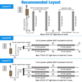Litever easy-install under-cabinet LED kit with clips and pads