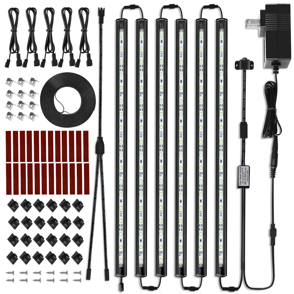 Litever LED Safe Light Kit with motion sensor illuminating a safe interior clearly.