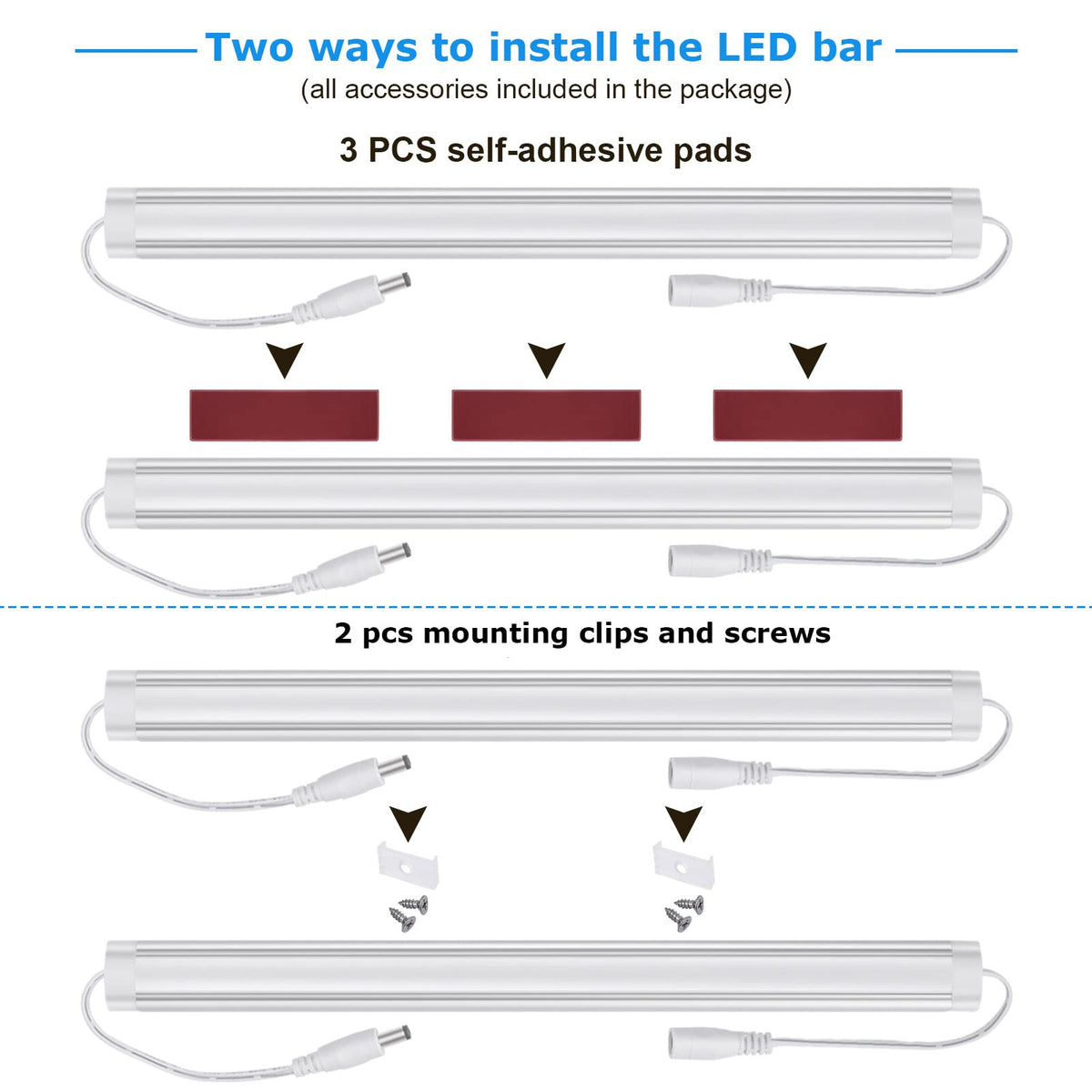 Litever plug-in or hardwire adapter option for installation flexibility