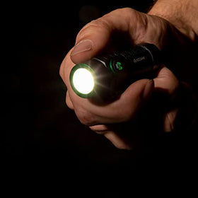 LitezAll Kodiak KUB flashlight side profile shows 1000 lumens for bright, reliable illumination.