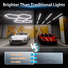 Litezone Hexagon Lights five grid assembly demonstrates quick installation