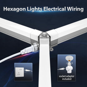 Litezone Hexagon Lights gym studio provides consistent bright daylight.