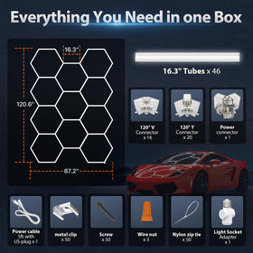 Litezone Hexagon quick-plug assembly demonstrating effortless DIY mounting.