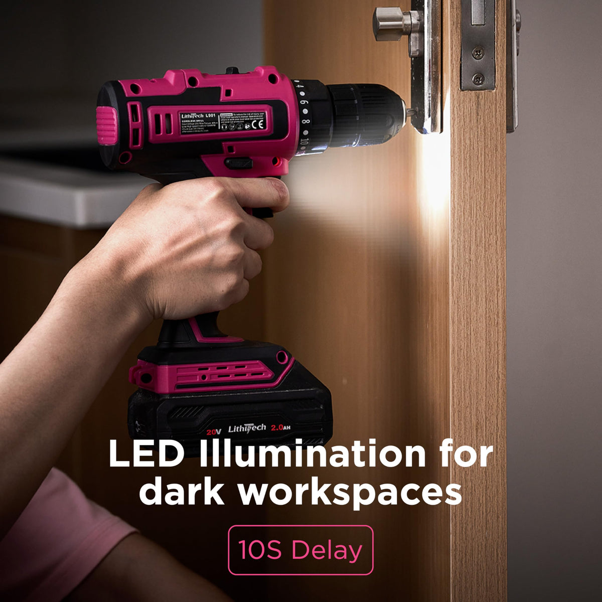 Lithitech 2-speed control offers versatile speed for delicate and heavy tasks.