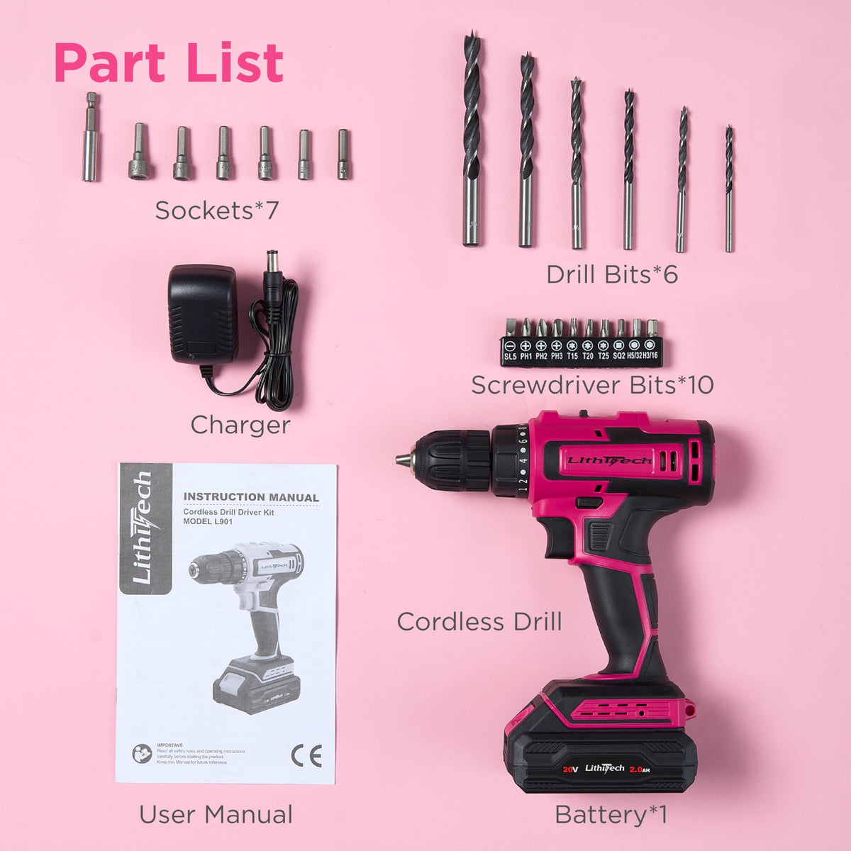 Lithitech drill in action shows comfortable grip and precise drilling.