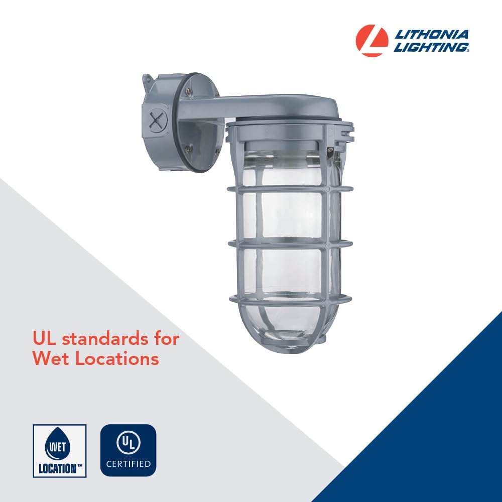 Lithonia Jelly Jar die-cast housing delivers durable, weather-ready performance.