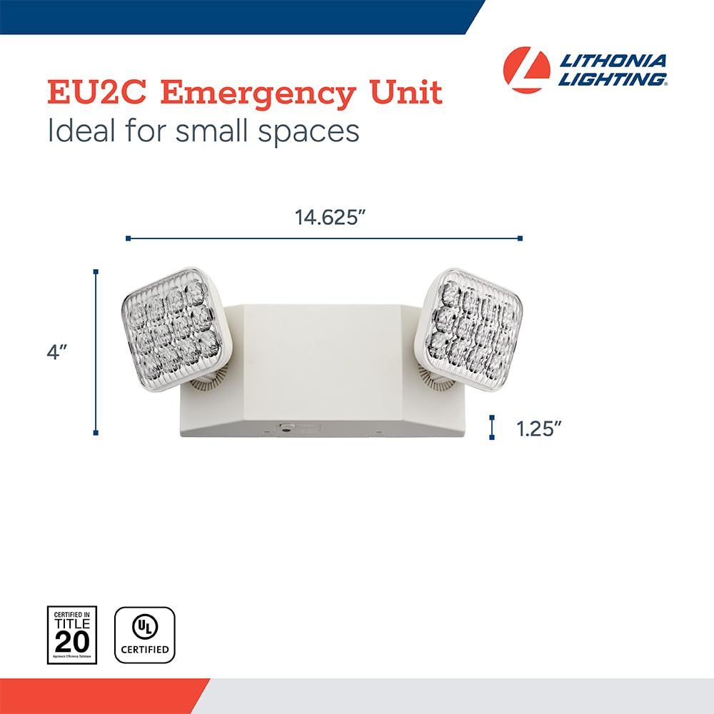 Lithonia Lighting Basics emergency light provides 90-minute backup lighting.