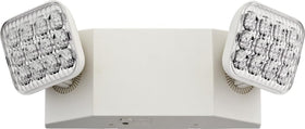 Lithonia Lighting Basics emergency light dual heads for flexible corridor coverage.