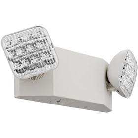 Lithonia Lighting Basics emergency light uses nickel cadmium battery for maintenance-free operation.