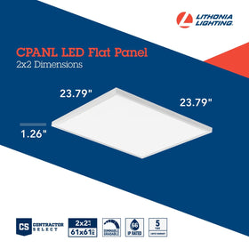 Lithonia Lighting CPANL switchable CCT control showing 3500K-5000K range for ambience
