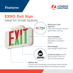 EXRG side view demonstrates compact form for tight spaces