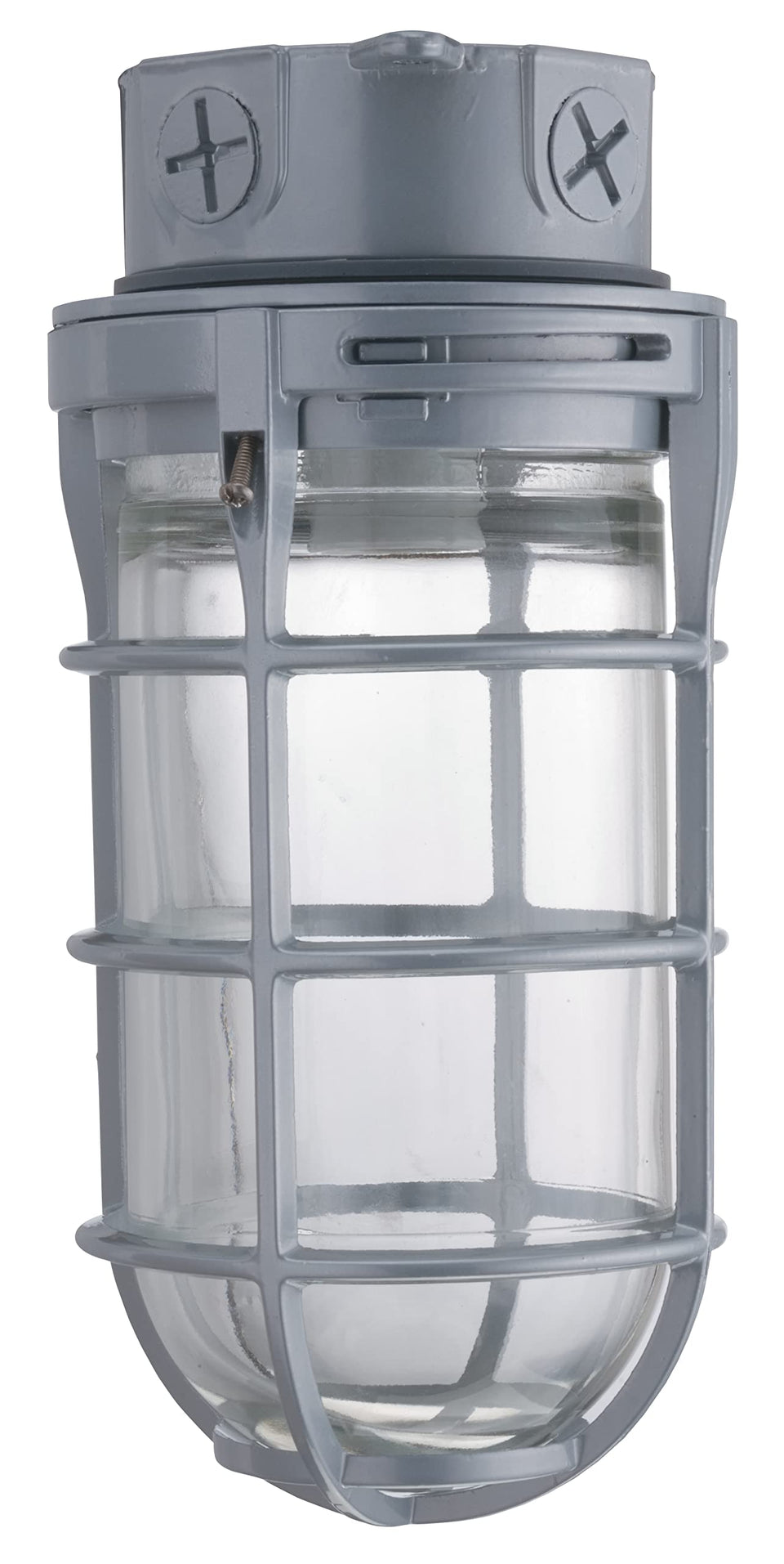 Lithonia Jelly Jar Light with prismatic globe provides even glow for entryways