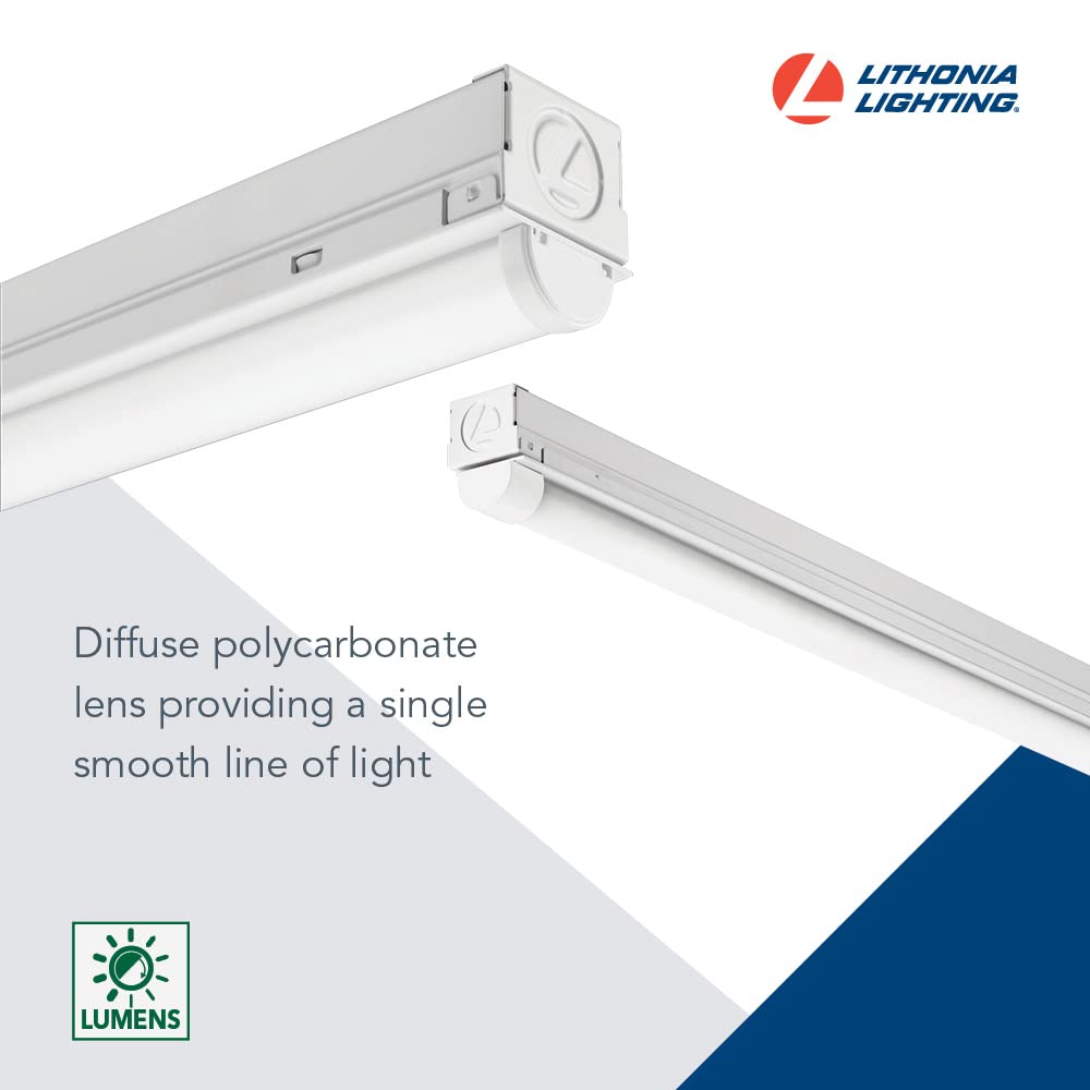 Durable high-gloss steel housing of MNSL strip light.