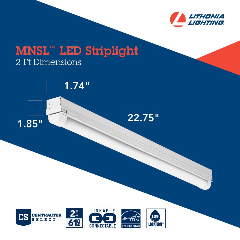 MNSL strip light mounted on surface for flexible layouts.