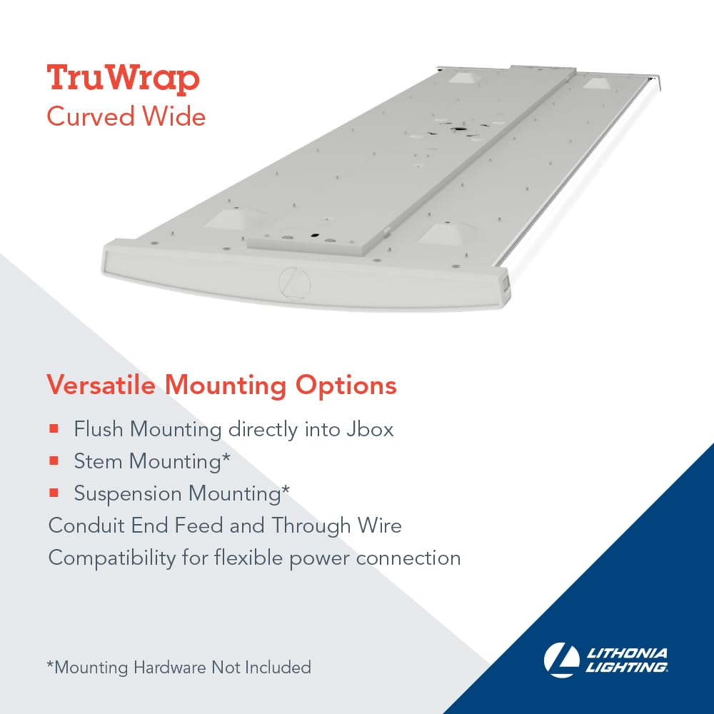 Lithonia TruWrap adjustable lumens let you tailor brightness for tasks.