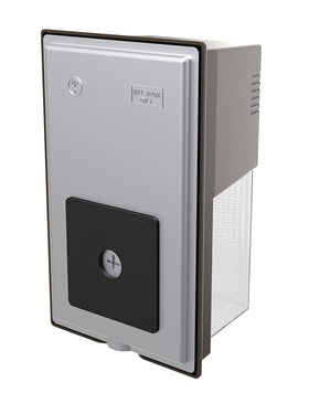 Lithonia Lighting TWS Mini Wall Pack bronze—rear housing showcases rugged, weather-ready construction.