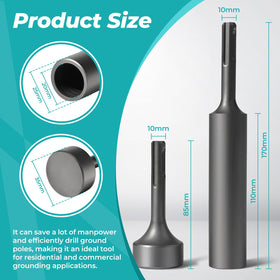 LitKiwi Ground Rod Driver showing compact 170mm length for toolkits
