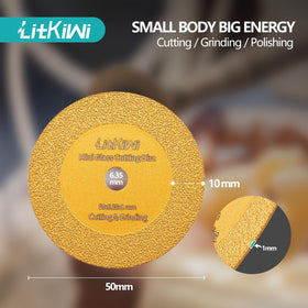 LitKiwi dry cutting demo showing quick, chip-free results