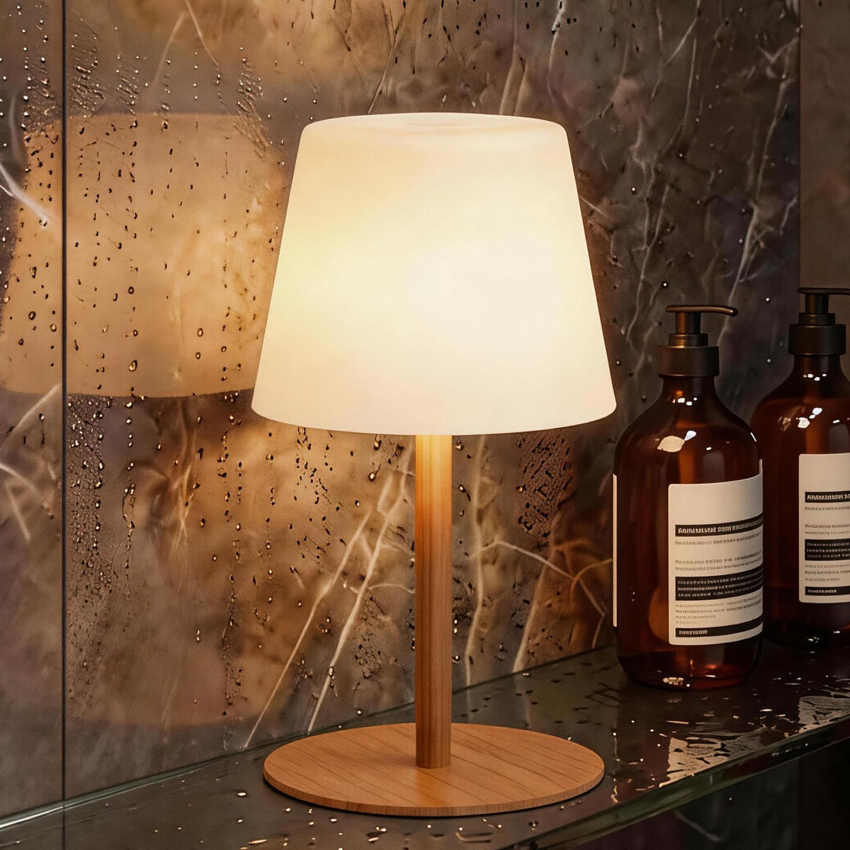 Litluzecozy IP65 shower lamp waterproof image highlights safe moisture resistance for bathroom use