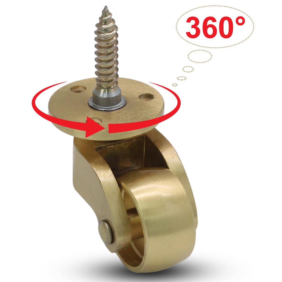 360-degree rotation feature on Litoexpe caster for versatile movement.