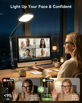 LitONES 360-degree head rotation enables flexible lighting angles