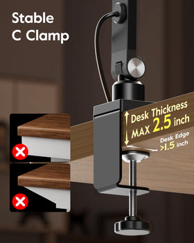 LitONES CRI above 97.8 ensures natural colors during video calls and work