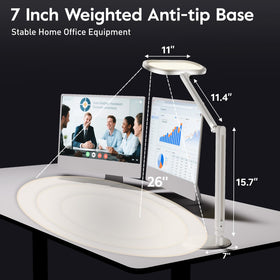 LitONES LED desk lamp aluminum body offers sturdy construction and lasting performance.