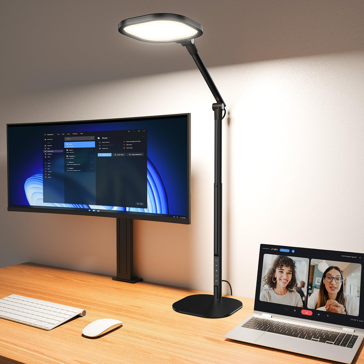 LitONES desk lamp base with sturdy anti-scratch foundation for steady work.