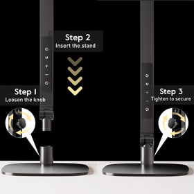 LitONES LED desk lamp color temperature settings for natural-looking light.