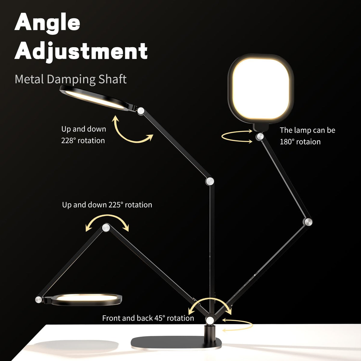 LitONES LED desk lamp diffused light for soft, comfortable illumination.