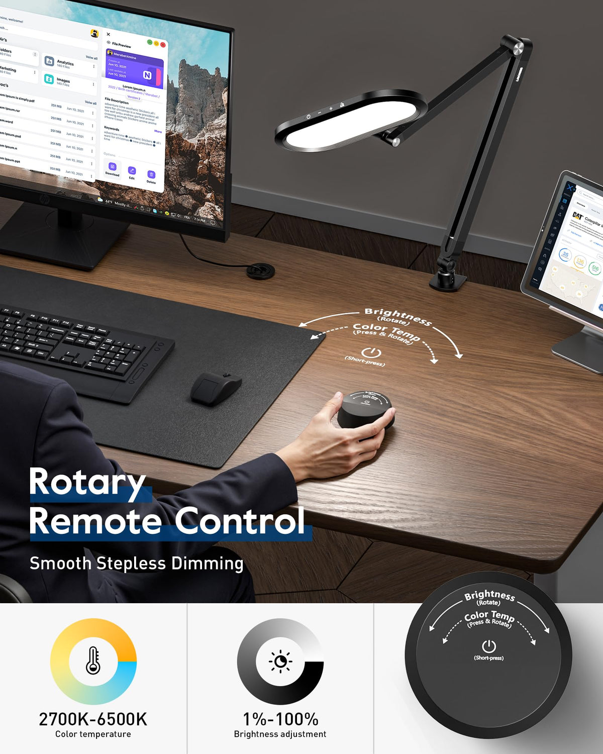 LitONES rotary remote enables stepless brightness control