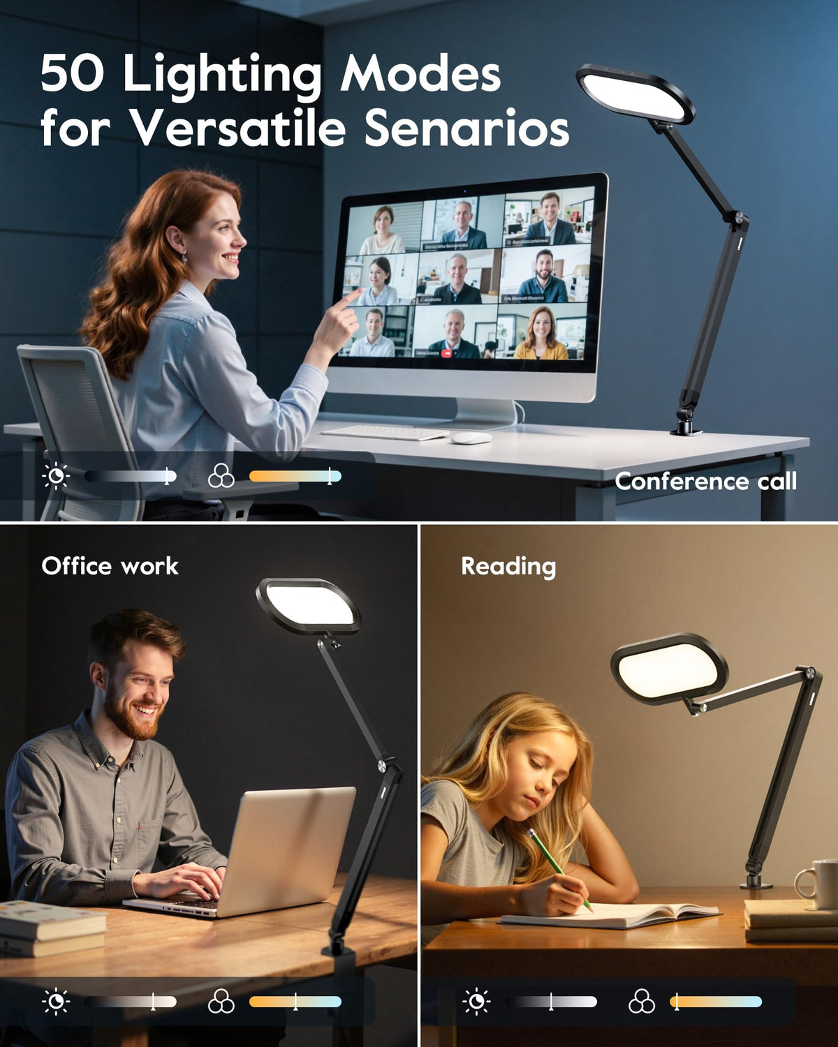LitONES touch-control lamp head keeps controls within reach