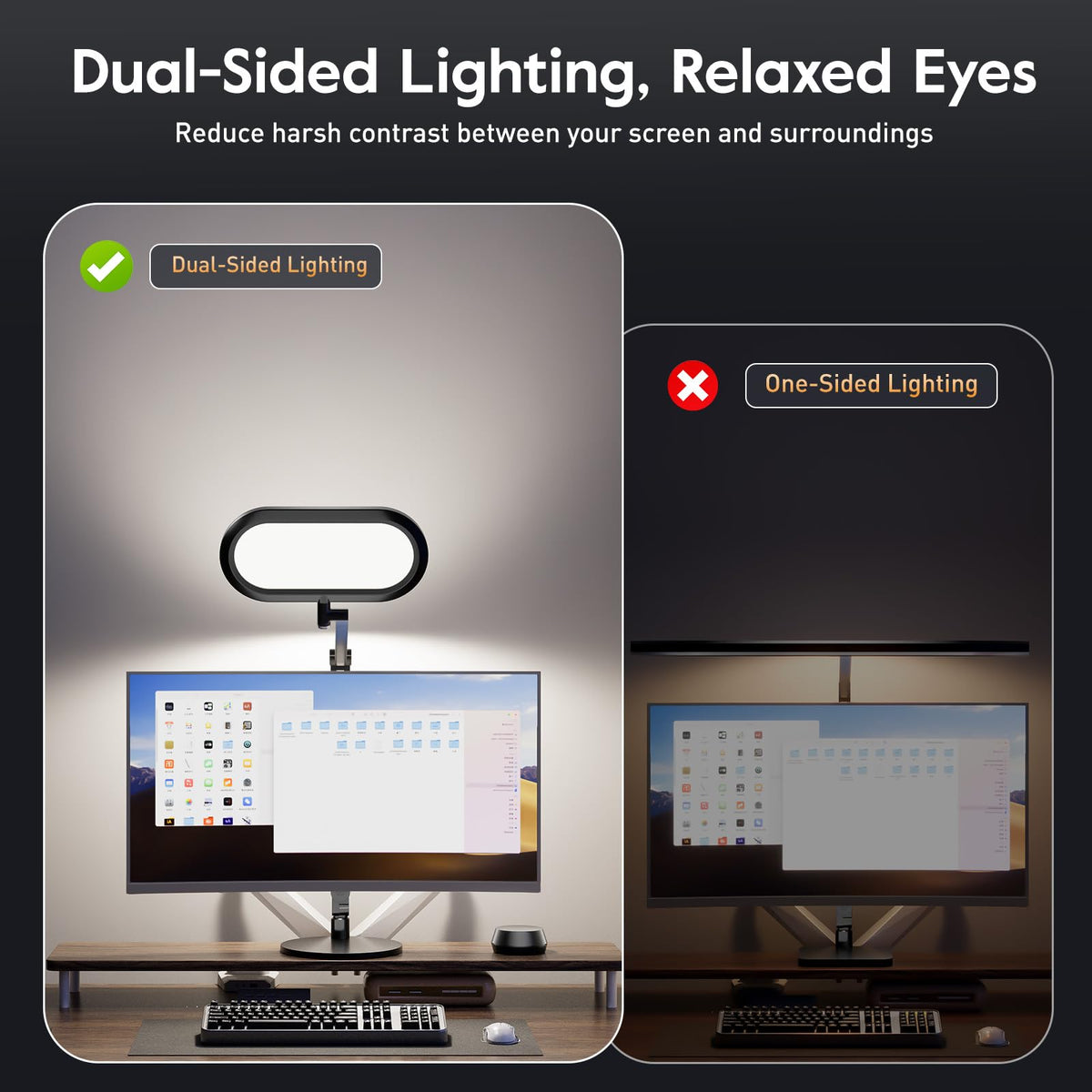 LitONES lamp arm joints provide precise multi-angle lighting for video calls.