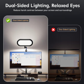 LitONES lamp arm joints provide precise multi-angle lighting for video calls.