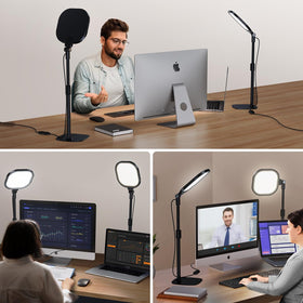 LitONES adjustable stand supports flexible desk height for comfort