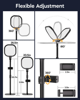 LitONES 7x7 square head provides broad, even lighting coverage