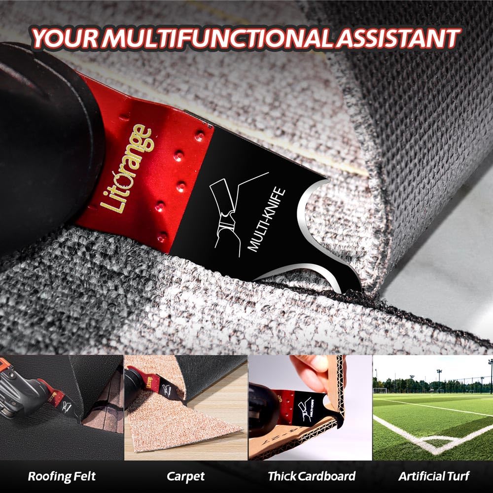 LitOrange carpet-cutting application shown for home improvement