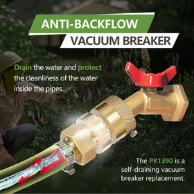 LitOrange self-draining vacuum breaker prevents backflow during shutoff.