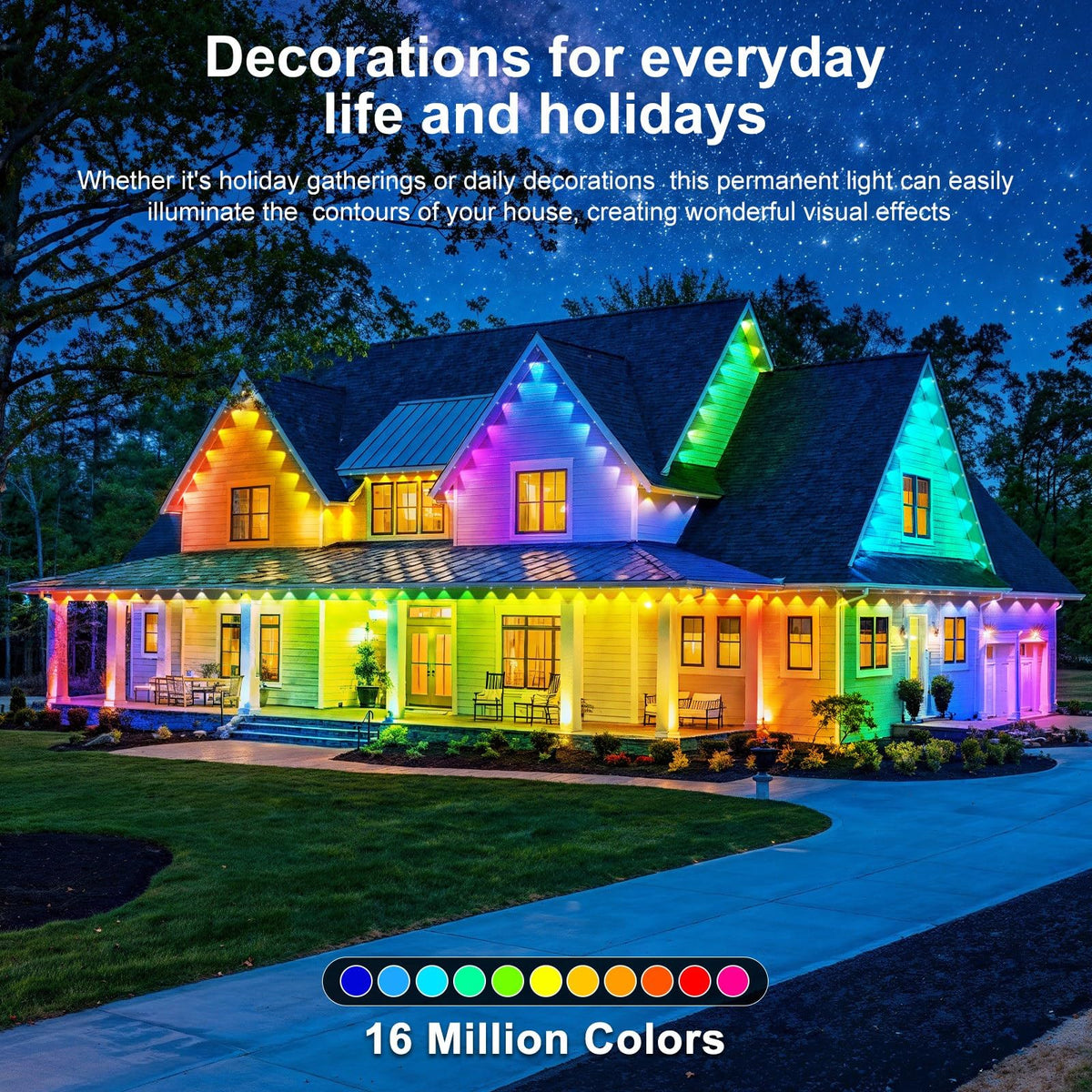 LITSOUL 100 lumen per LED brightness delivering bright outdoor visibility.