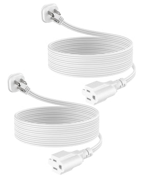 LitStar 6ft flat plug right-angle extension showing space-saving design for tight walls.