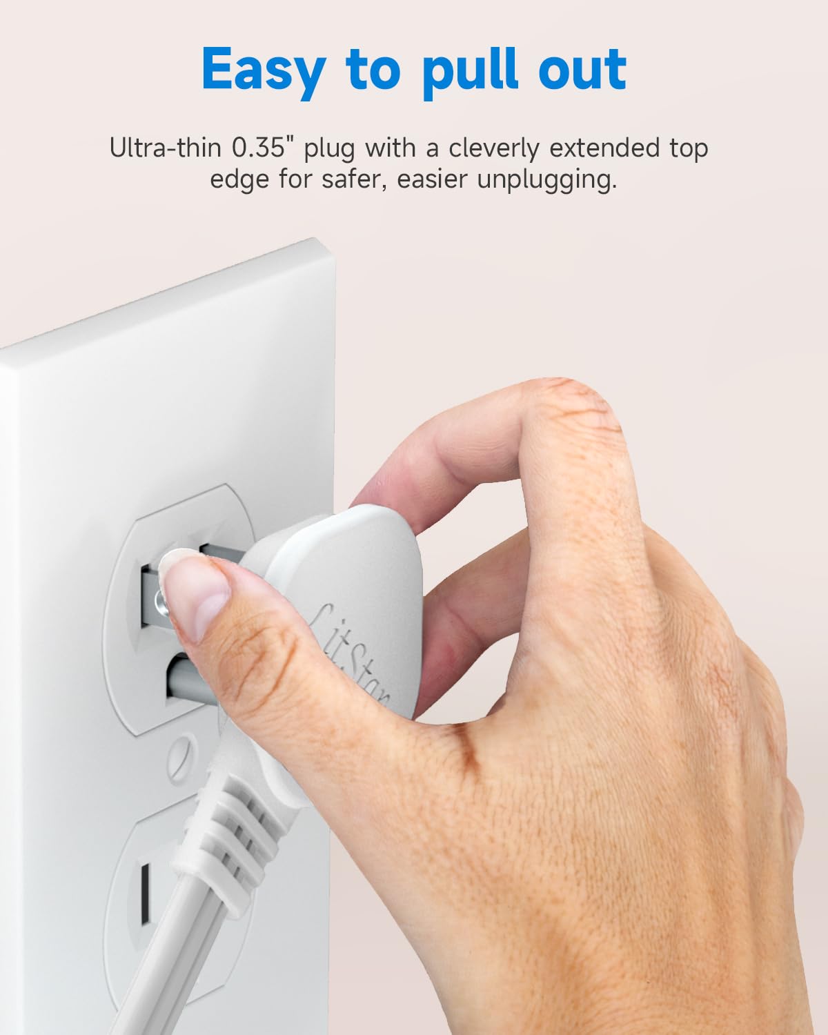 LitStar anti-mis-pull design reduces accidental unplugging.