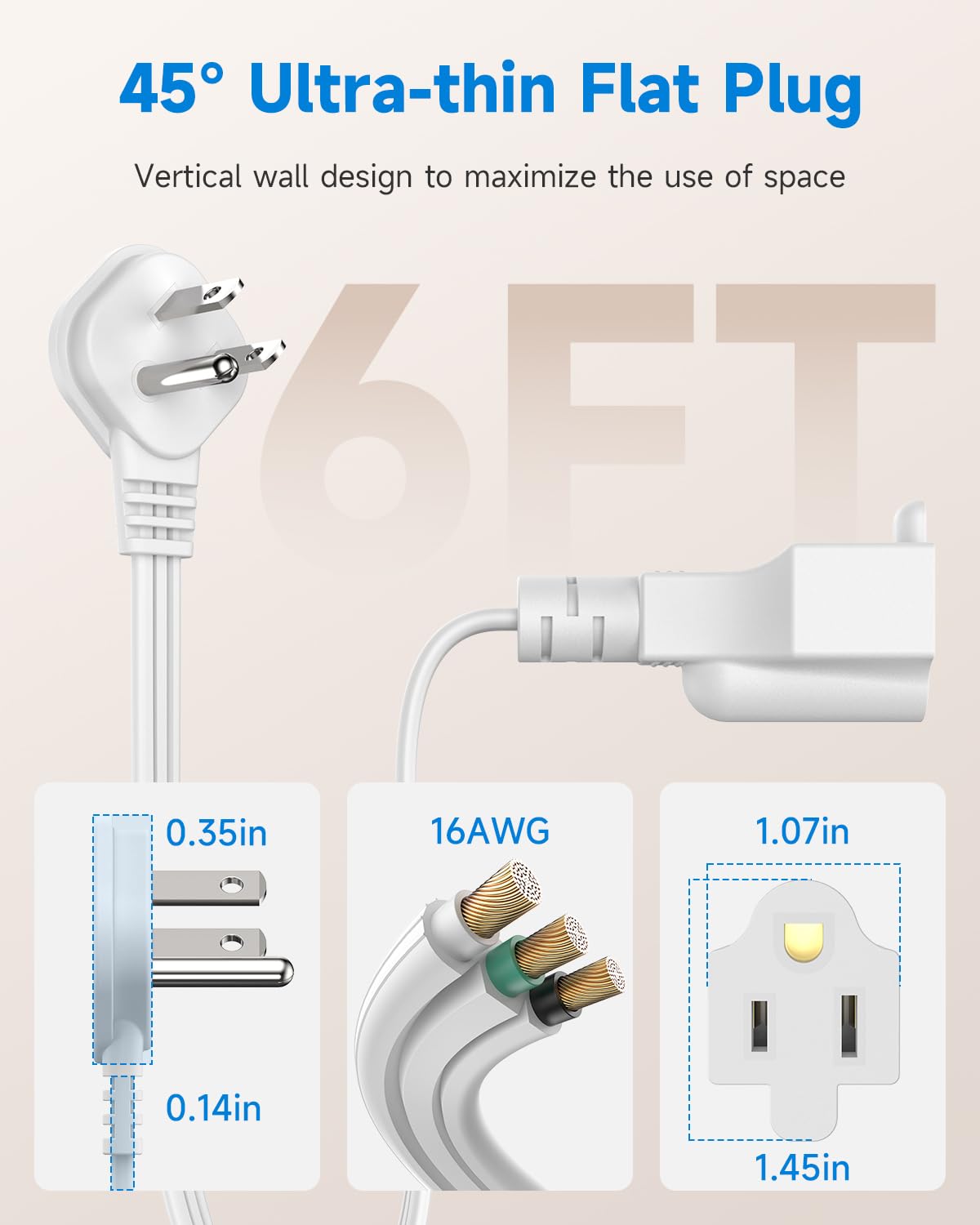 LitStar white finish blends with decor and outlets.