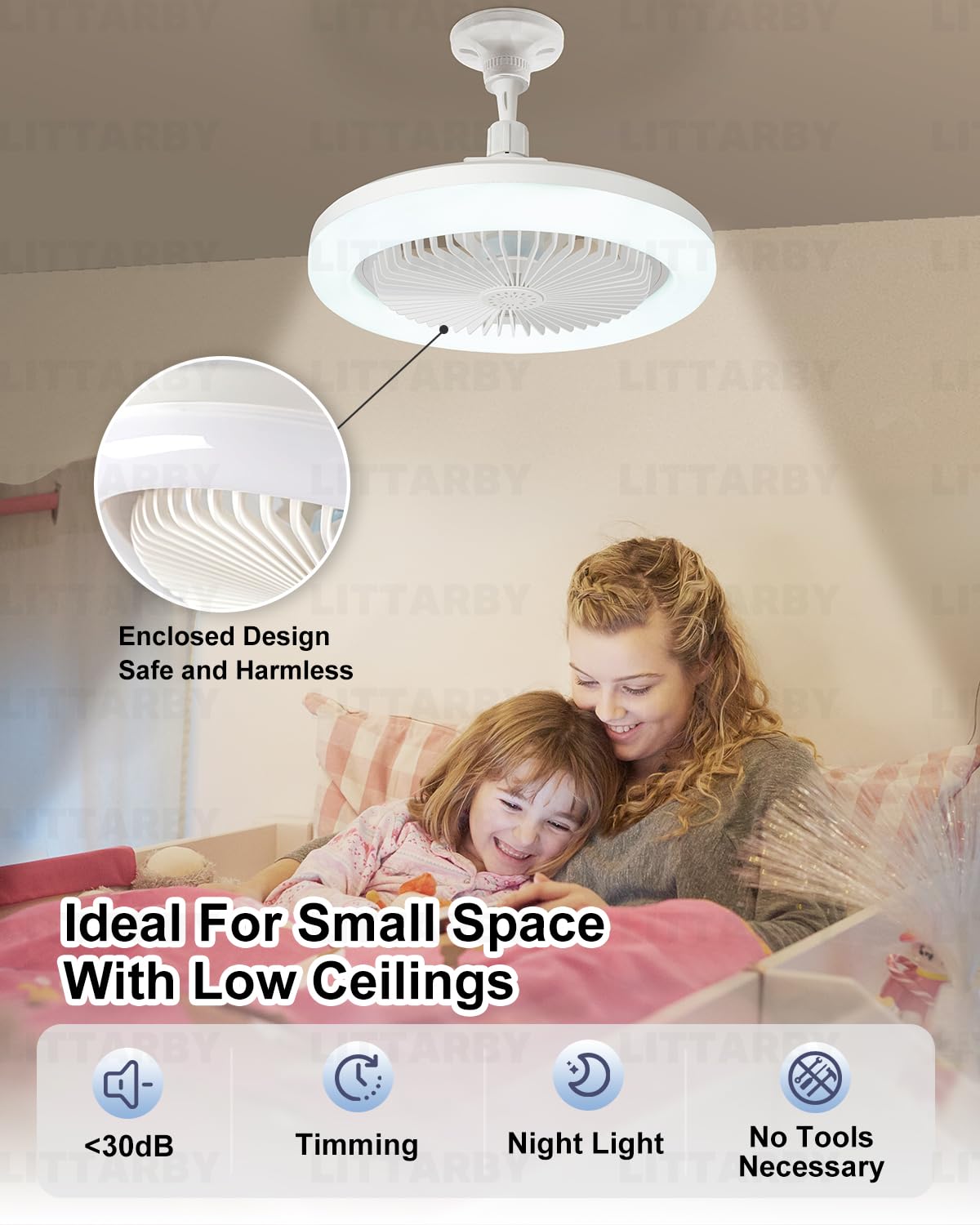 LITTARBY 3-color temp 3000K-6500K — adjustable lighting for any mood.