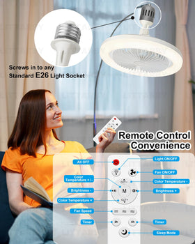 LITTARBY compact ceiling fan white — space-saving cooling for small rooms.