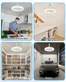 LITTARBY no-wiring ceiling fan — effortless installation without wiring changes.