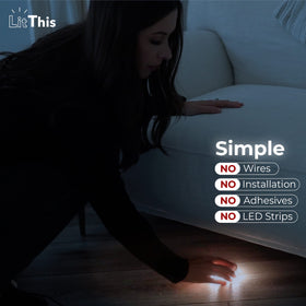 LitThis auto on/off feature helps conserve batteries while guiding you.