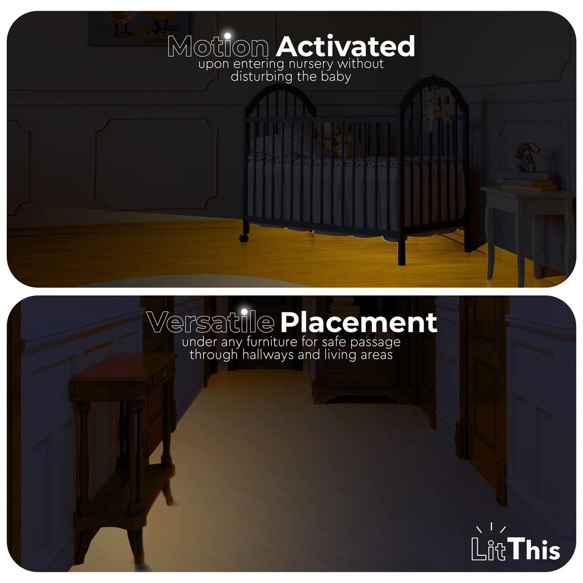 LitThis dimmable night light lets you tailor brightness for comfortable visibility.