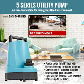 Little Giant 5-MSP with 1-inch FNPT discharge connection