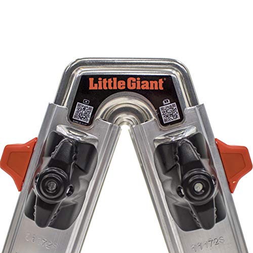 Little Giant bracket with bungee loop for easy storage on hooks